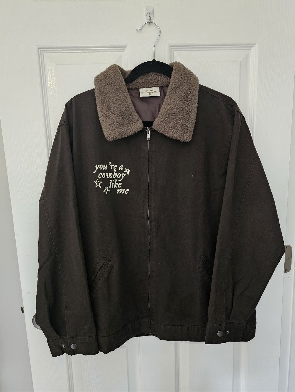 Taylor Swift Cowboy Like Me Work Jacket Evermore Album Size Medium